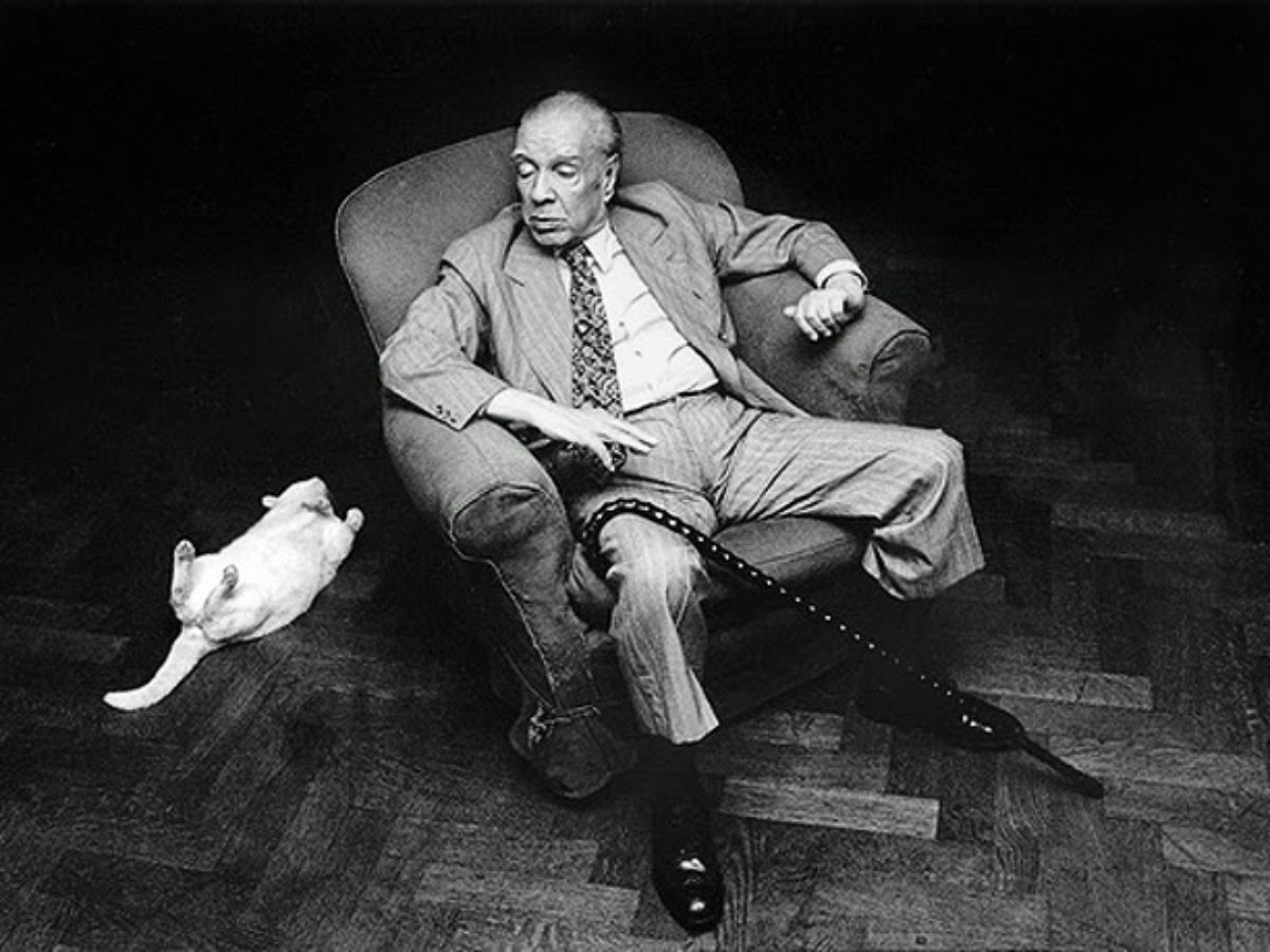 Jorge Luis Borges E Seu Gato 1200x900