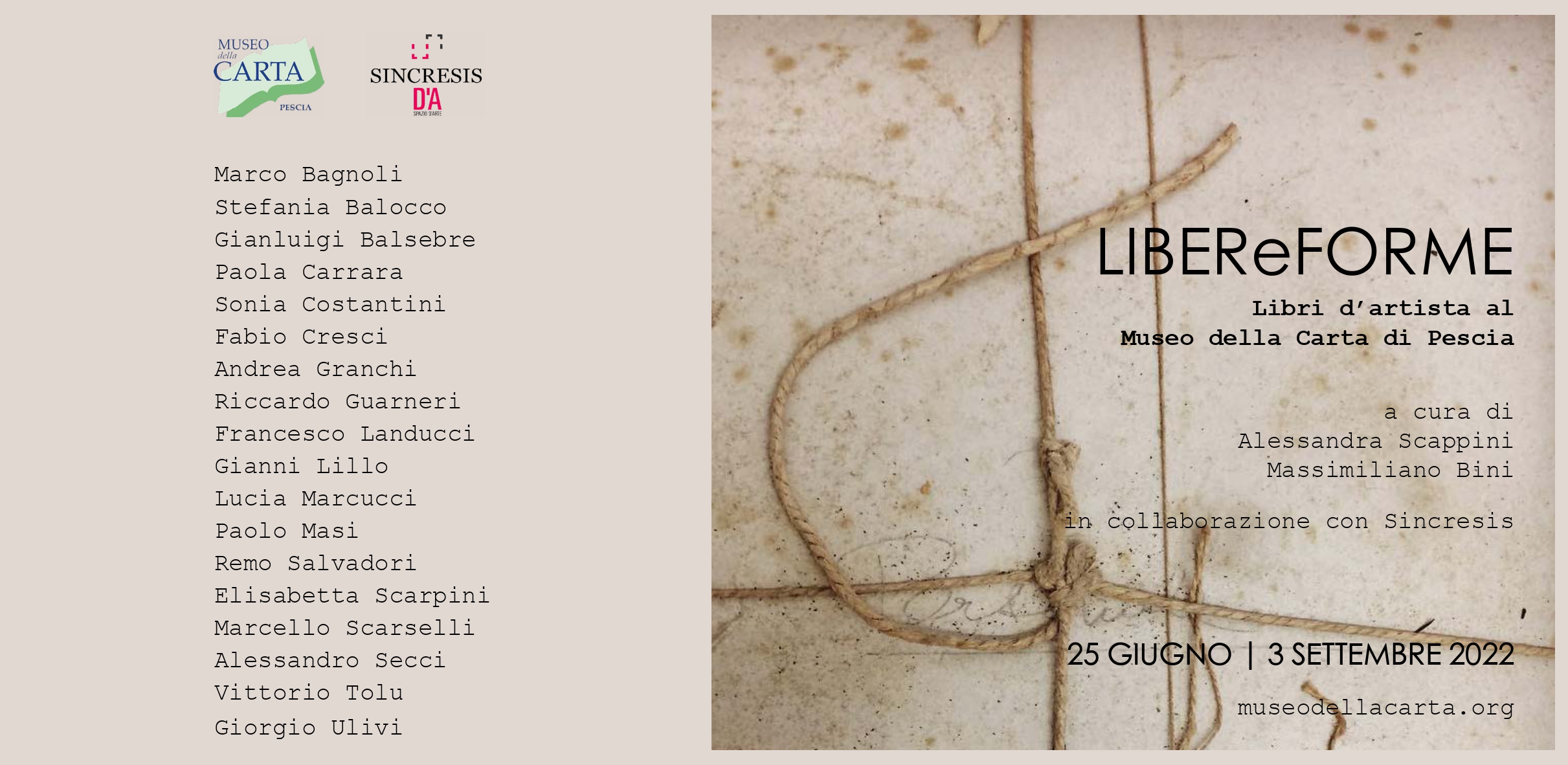 Libereforme Libri D'artista Al Museo Della Carta Di Pescia